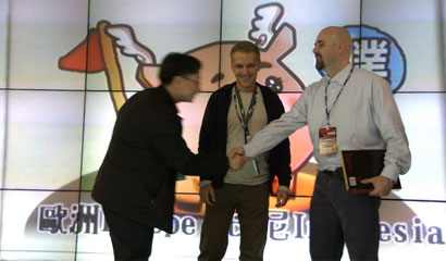 飛天歷險歐洲版授權簽約(照片取自遊戲基地)